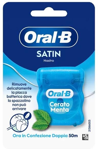 Oral-B Man Filo Interdentale Satin Tape Menta 50 Metri