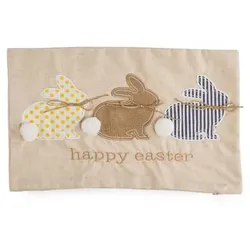 MONT CHALET 1 Dekokissenhülle Osterhasen happy easter waschbar, ca. 30x50cm