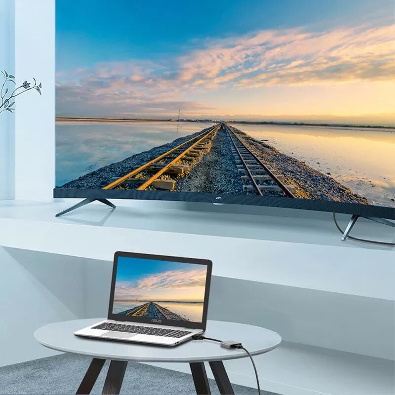 INF Adaptateur VGA vers HDMI - Version Améliorée : Connectez Facilement Votre PC à un Écran HDMI