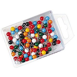 WEDO Markierungs-Nadeln 6 x 16 mm VE=100 Stück sortiert