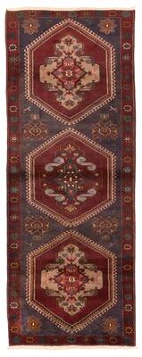 ECARPETGALLERY Hand-knotted Konya Anatolian Dark Navy Wool Rug - 3'7 x 9'5