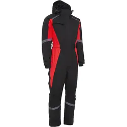 Damen Winteroverall "088004W" Working schwarz/rot - M - schwarz