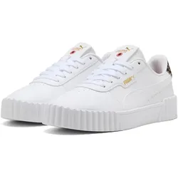 PUMA Carina 3.0 Animal Flair Sneaker Damen 01 - PUMA white/PUMA gold 39