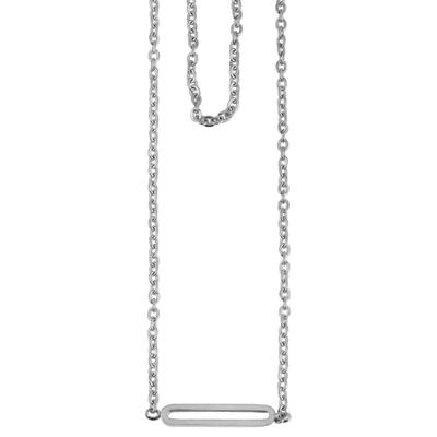 Kette ohne Anhänger ADELIA´S "Halskette mit Anhänger – aus Edelstahl", silber, Halsketten, Damen, 80cm, Edelstahl, Geschenkidee: zeitlos und vielseitig