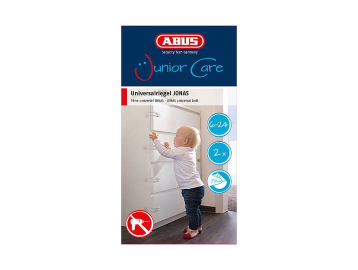 Abus Universalriegel Jonas Weiss 2 Stück