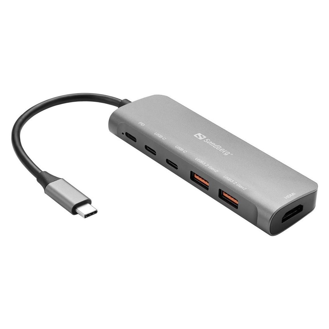 Sandberg USB-C Dock (USB-C, 5 Ports) (136-65)