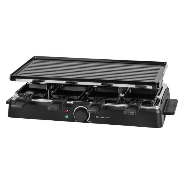 Emerio Raclettegrill, 8 Pfannen, Kochfläche 42x21 cm (RG-134503)