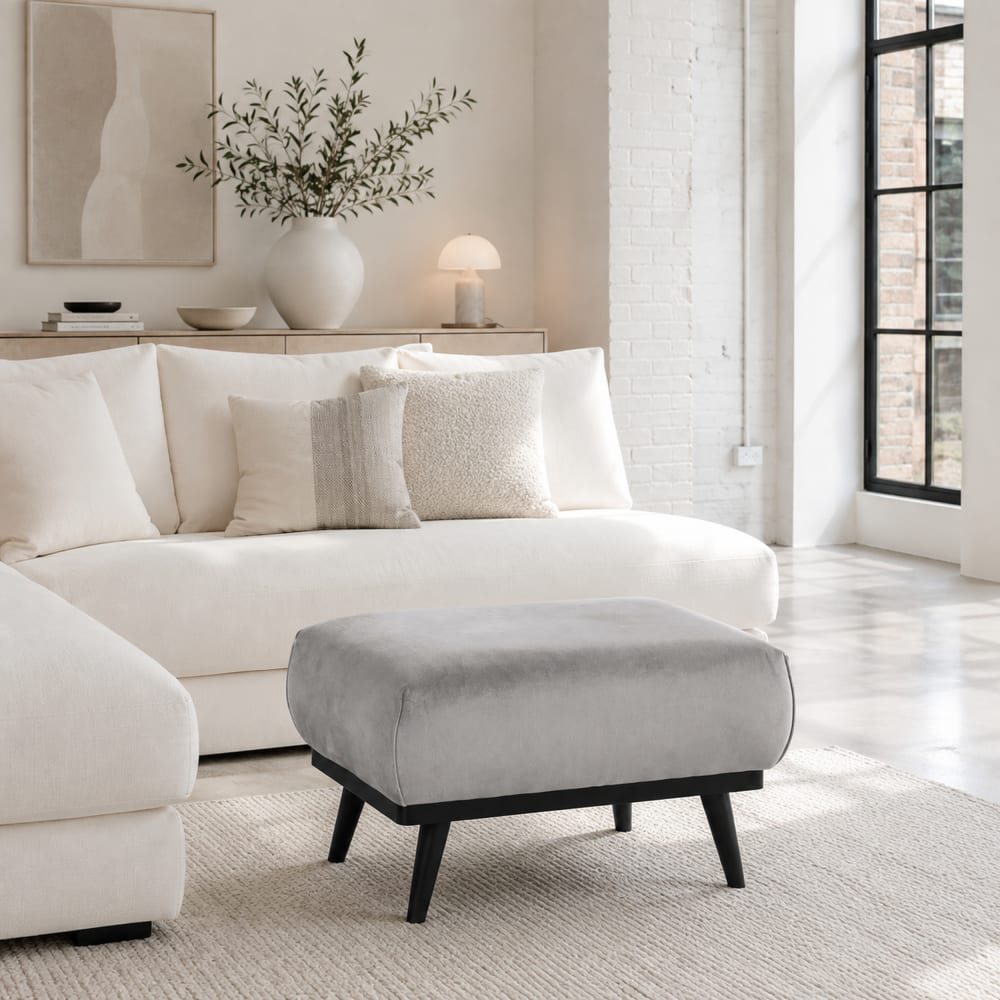 NIYLO Banquette en polyester gris 70x50x42 cm Gris 50x42x70cm