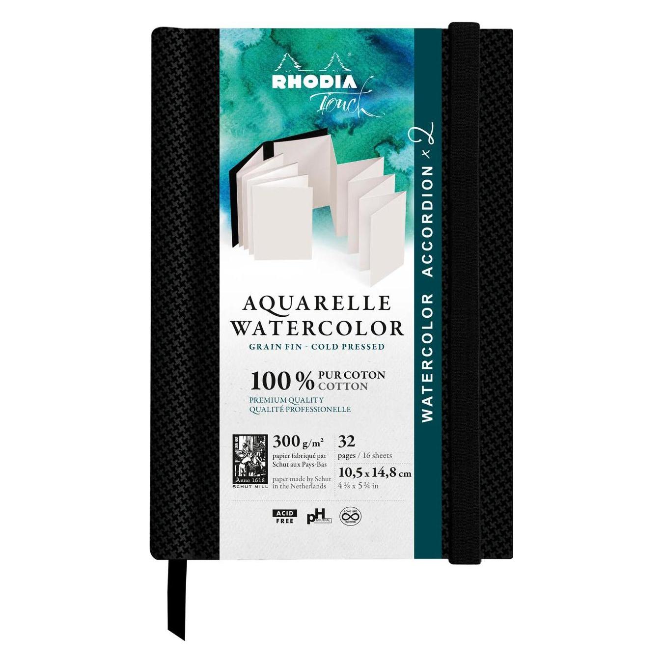 Rhodia Touch Watercolor Akkordeon (300 g/m²) (116152C)