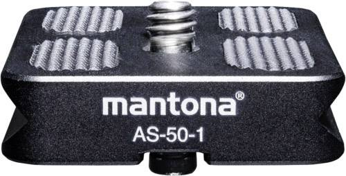Mantona AS-50-1 Schnellwechselplatte Außengewinde=1/4"