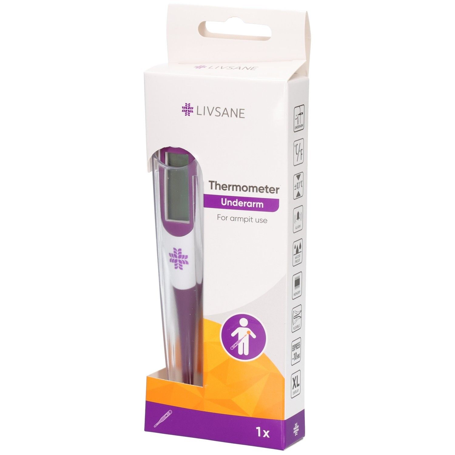 Livsane Achsel-Thermometer 1 St Thermometer