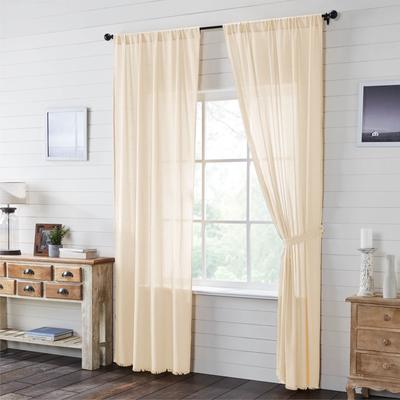 VHC Brands Tobacco Cloth Natural Panel Set of 2 96x40