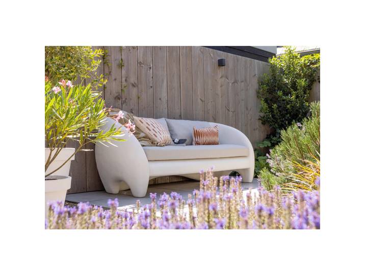 Livetastic Loungegarnitur Viale, Naturfarben, Kunststoff, 222x83x88 cm, wetterbeständig, Gartenmöbel, Loungemöbel, Loungegarnituren