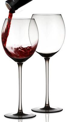 Berkware Set of 2 Sparkling Colored Glasses