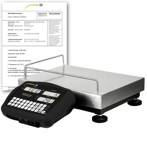 PCE Instruments PCE-SCS 60-ICA Plattformwaage PCE-SCS 60-ICA kalibriert (ISO) Wägebereich (max.) 60kg Ablesbarkeit 5g