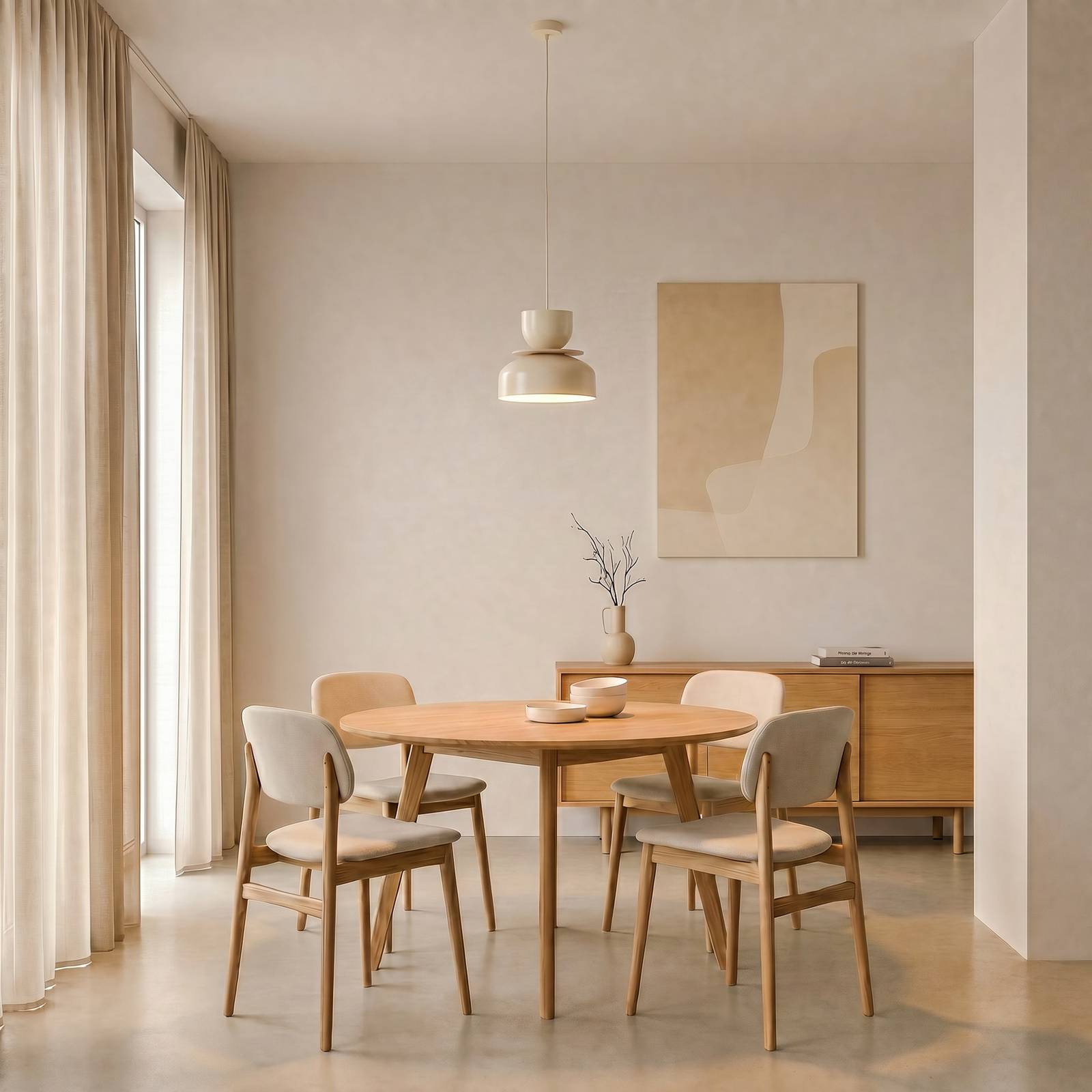 Pendant Light Uto ALDEX, dimmable, Cream / amber, Living / Dining Room, metal, Modern, Ceiling Light