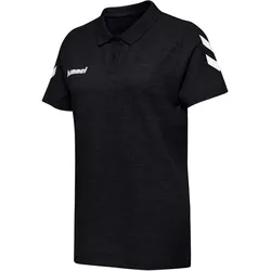 hummel GO Baumwoll Poloshirt Damen black XXL