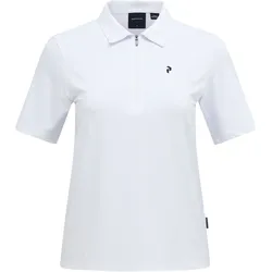 Peak Performance Polo Comfort Zip, weiss