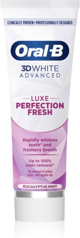 Oral-B 3D White Luxe Perfection Fresh dentifrice blanchissant Eucalyptus Mint 75 ml