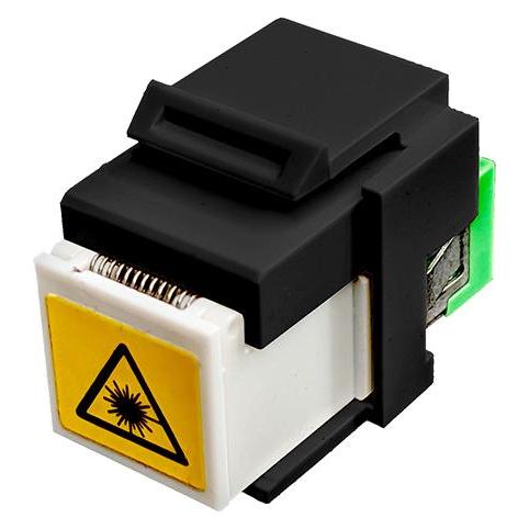 SCP Keystone jack Fiber S C to SC single mode (Keystone Modul) (F-KJ-SMSCASCA-BK)