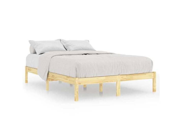 BONNE&373 Cadre de lit sans matelas bois massif 140x200 cm(VIDAXL)