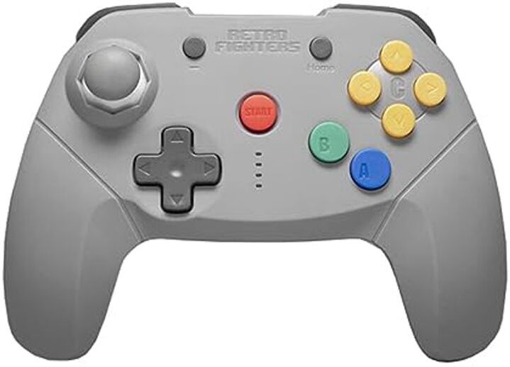 Retro Fighters Brawler64 Langaton Bluetooth Switch Ohjain NSO Edition Harmaa