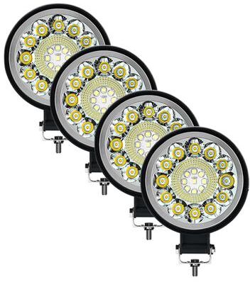 Of Wheels Deals LED Work Light Bar, Offroad Spotlight, Mini Headlight For Truck, Jeep, Boat, Tractor, ATV round 66w