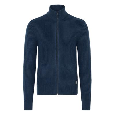 Strickjacke BLEND "Strickjacke BHRibes", Herren, Gr. XL, blau (marineblaus), Obermaterial: 100% Polyacryl PAN., Strickjacken Strickjacke