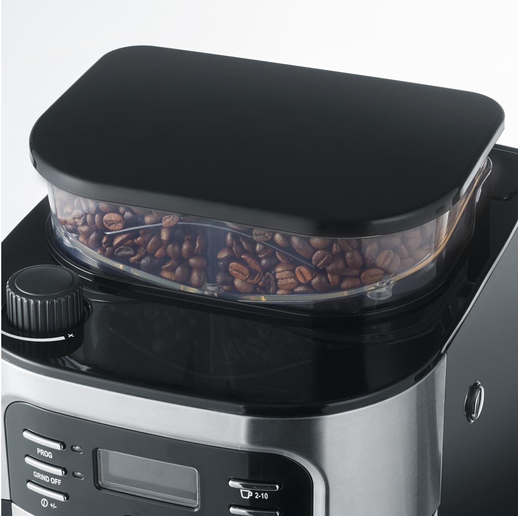 Severin Filterkaffeemaschine "KA 4810 Schwarz/Silber", schwarz (schwarz, silberfarben), B:22cm H:43,5cm T:27cm, Kaffeemaschinen, Filterkaffeemaschine schwarz, silberfarben Einheitsgröße