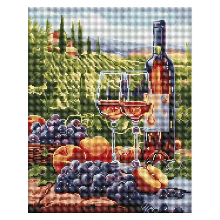 Ideyka Diamantmosaik - Fruchtiger Wein (AMO8092)