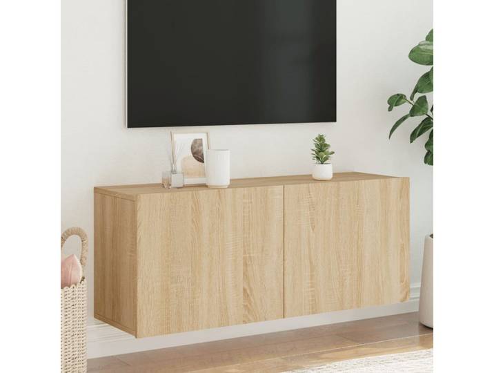vidaXL TV-Board vidaXL TV-Wandschrank Sonoma-Eiche 100x30x41 cm