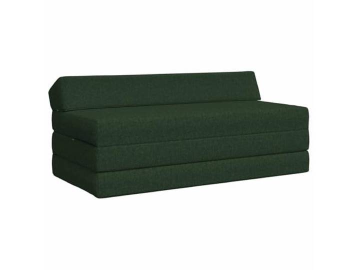 Todiikf Klappsofa 2-Sitzer Dunkelgrün 120x60x49 cm Faltbares Sofabett Vielseitiges Faltsofa für Schlafzimmer und Gästezimmer, schnell vom gemütlichen Sitzplatz zur Matratze wandelbar.