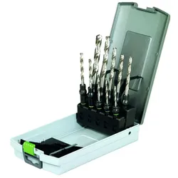Festool Bohrerkassette HSS D3-10 CE 10 teilig Spiralbohrer Set FastFix 495128