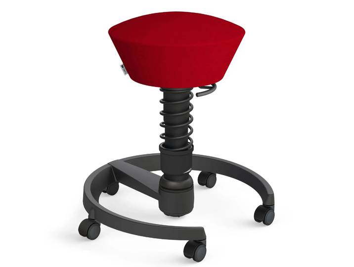 AERIS SWOPPER MIT ROLLEN - Swopper Standard Gestell Schwarz Rot