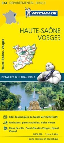 Collectif Michelin - Carte Haute-Saône, Vosges Michelin - Preis vom 10.10.2026 11:48:34 h