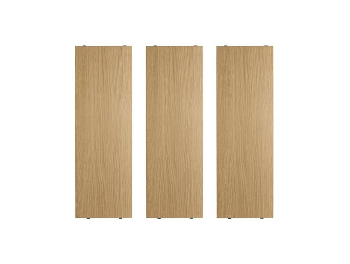 String Étagère String chêne, 58x20 cm, lot de 3