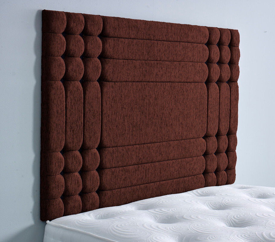 Ebern Designs Upholstered Chenille Headboard Brown Single (3')