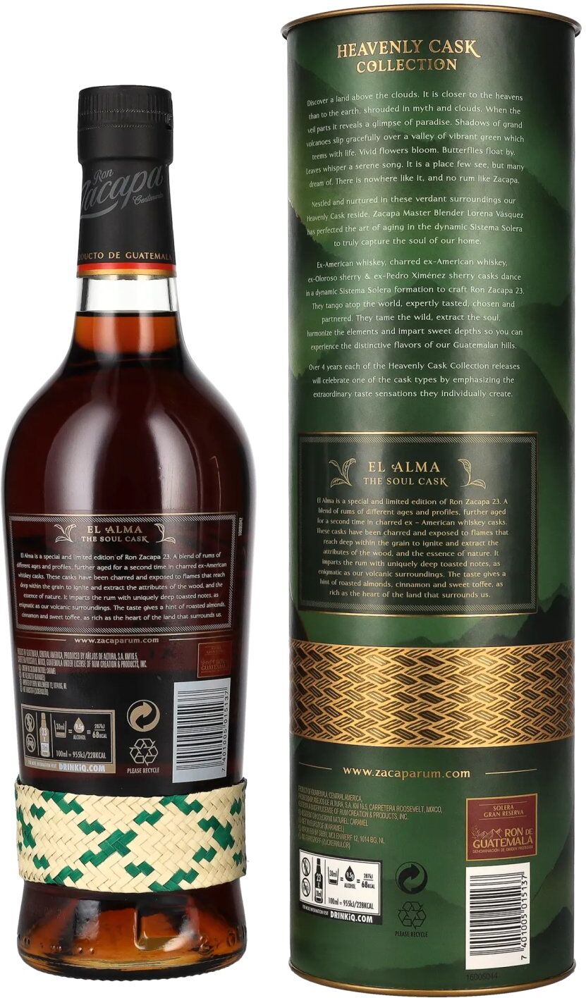 Ron Zacapa Centenario EL ALMA Sistema Solera 23 Heavenly Cask Collection 40% Vol. 0,7l in Geschenkbox