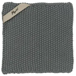 IB Laursen Topflappen Mynte gestrickt, 22 x 22 cm, Moosgrün