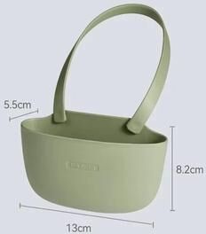 Inspired Finds Kitchen Sink Sponge And Soap Holder Drain Basket Organizer green Singlelayer