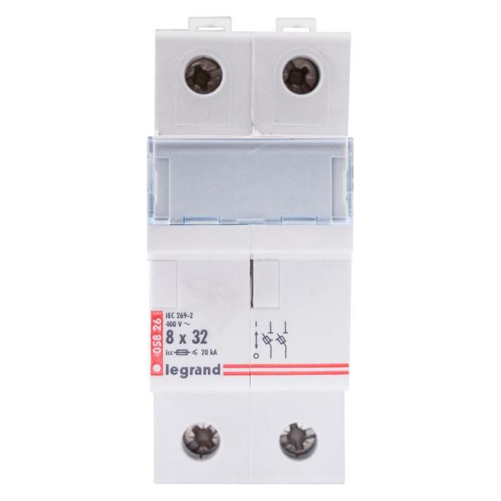 Legrand Zylindrischer Sicherungslasttrennschalter 2P 8,5x31,5mm RB326 (005826) (005826)