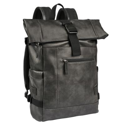 Rucksack CAMEL ACTIVE "Laos", Damen, Gr. B/H/T: 39cm x 44cm x 12cm, grau (schwarz), Rucksäcke Rucksack, praktisch funktionaler Alltagsbegleiter mit vielen sportlichen Details