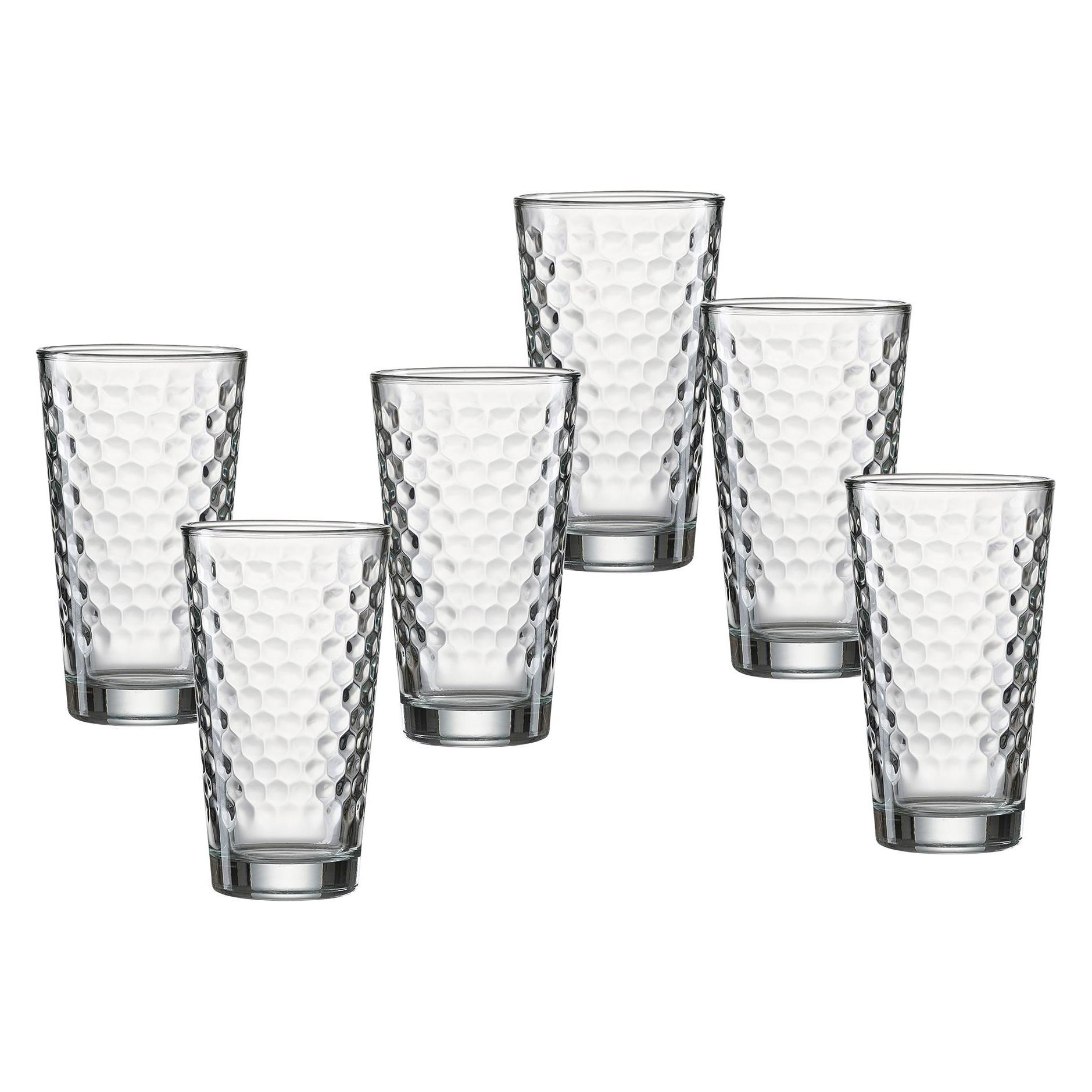 Ritzenhoff & Breker Longdrinkglas Favo klar 6ST 400ml (0.40 l, 6x) (319323)