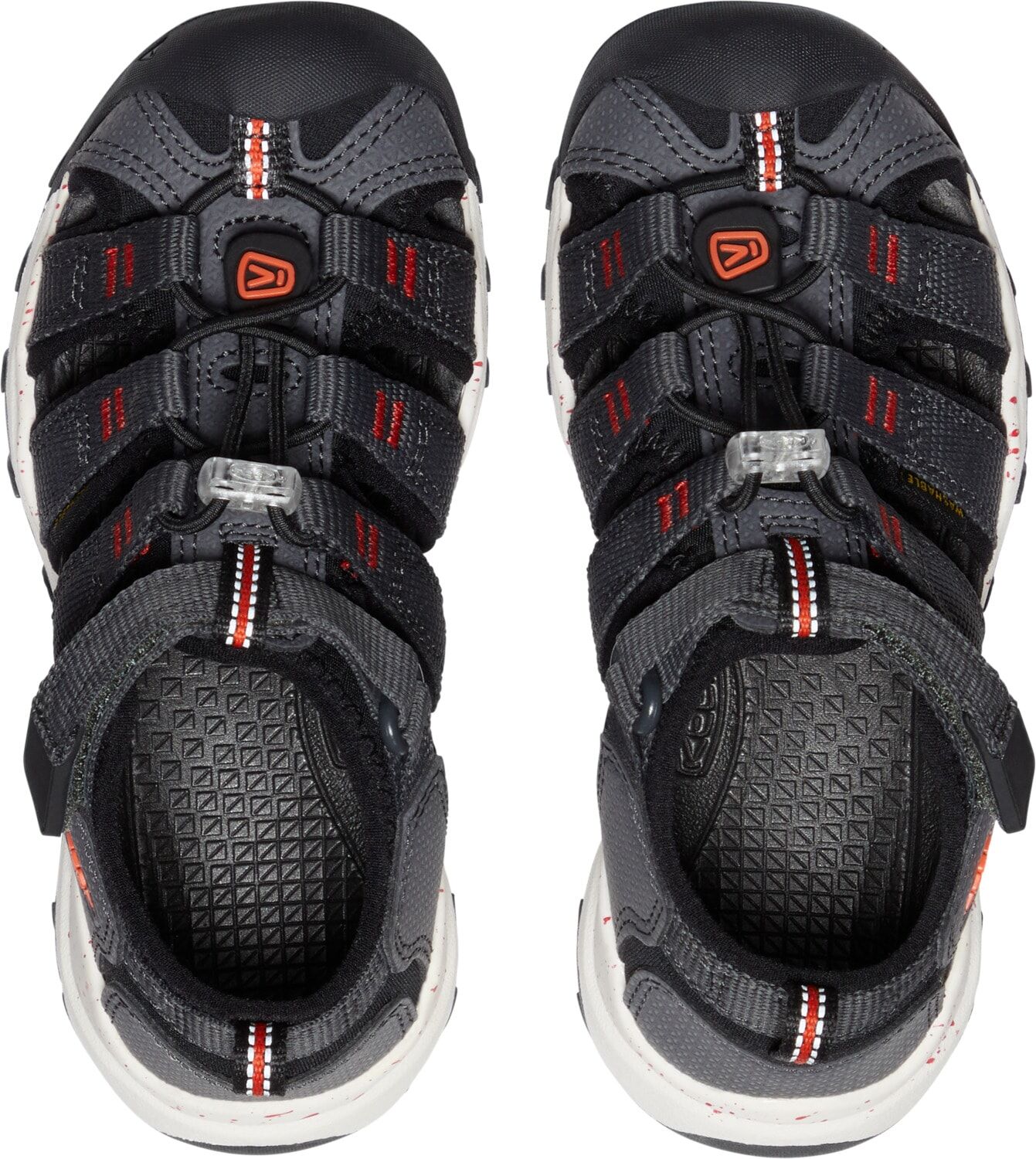 Sandale KEEN "NEWPORT NEO H2", Mädchen, Gr. 25/26, orange (magnet, spicy orange), Synthetik, Schuhe Sandale magnet, spicy orange 25/26