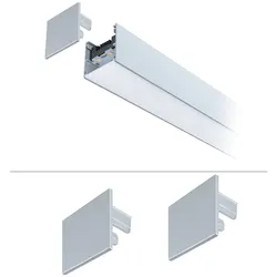 Paulmann 98625 Linion Zubehör Endkappe 2er-Set Chrom matt Kunststoff