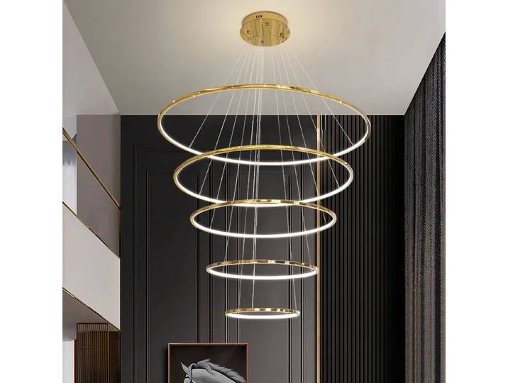 Lustre LED moderne pour salon, salle à manger, chambre, escalier, couloir, luminaire suspendu, décoration intérieure