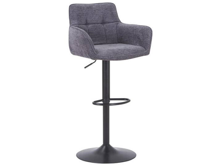 Livetastic Barhocker, Grau, Schwarz, Metall, Textil, Füllung: Schaumstoff, Drehteller, 54.5x111.5x51.5 cm, Sitzfläche 360° drehbar, inklusive Armlehnen, Esszimmer, Barmöbel, Barhocker