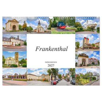 Frankenthal Impressionen (Wandkalender 2027 DIN A3 quer), CALVENDO Monatskalender