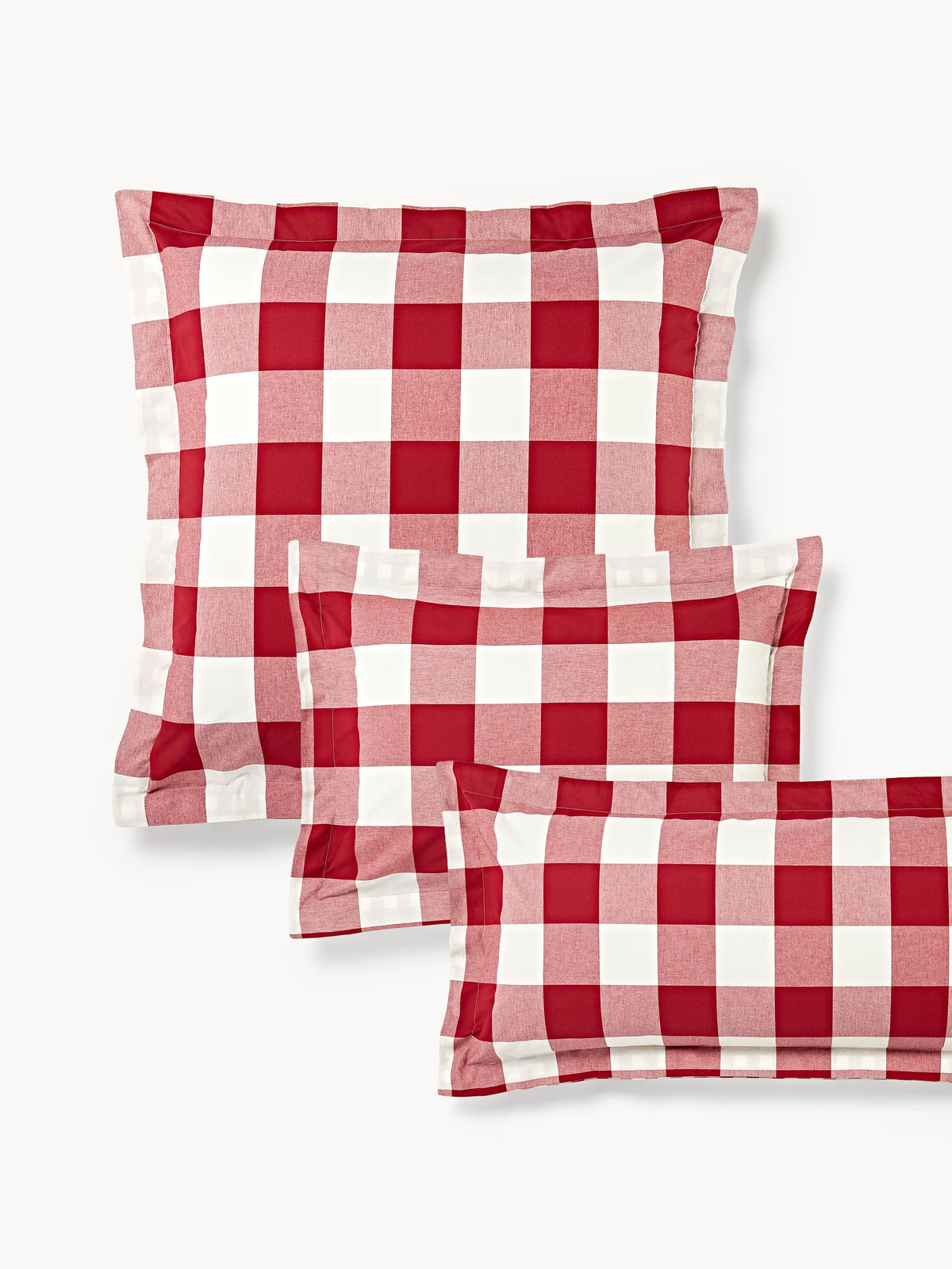 Westwing Collection Geruite katoenen kussenhoes Nels