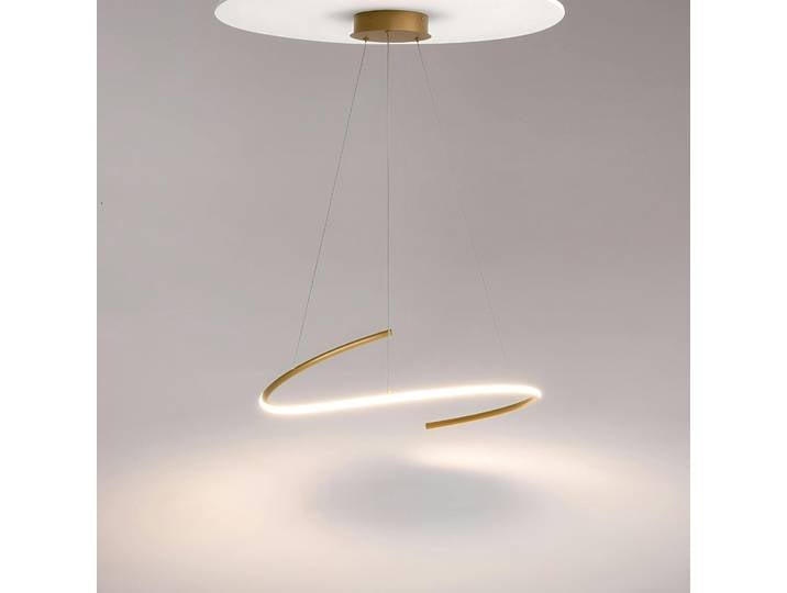 Suspension spirale à LED AVA - Doré